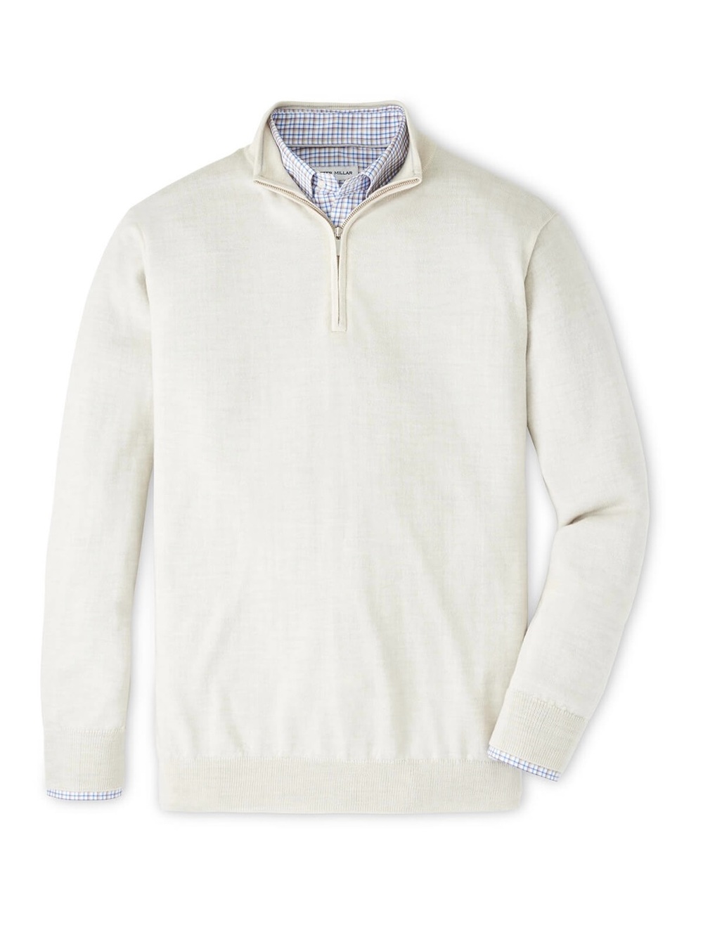 NWT Peter Millar Autumn Crest Quarter-Zip: Ivory (Large)